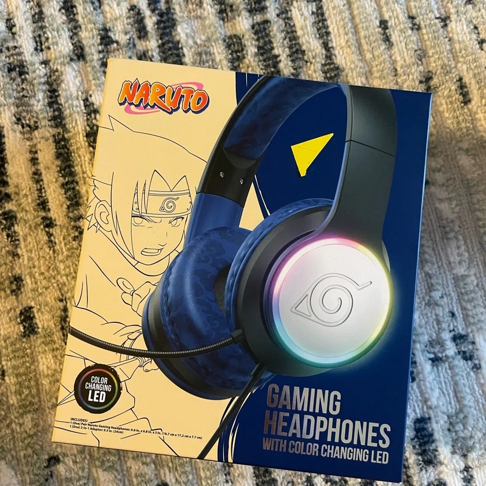 Gaming Headphones with Color Changing LED - Black